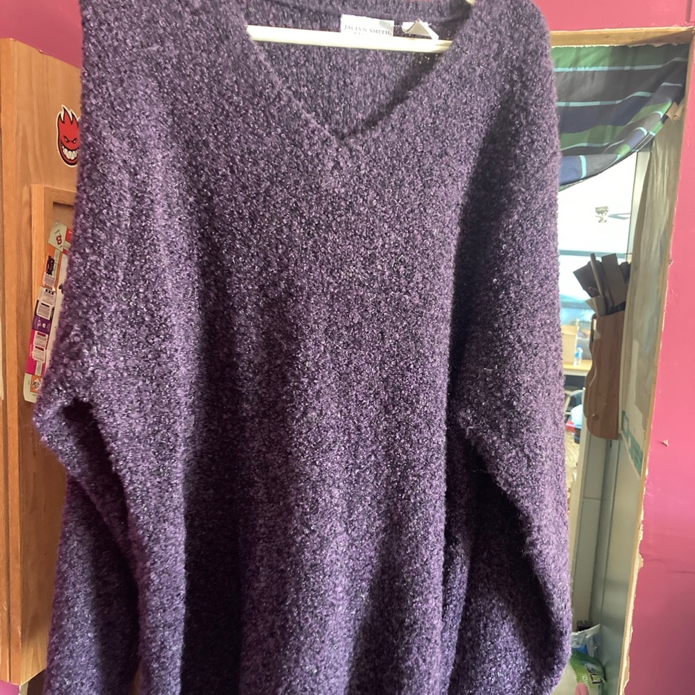 Jaclyn Smith Purple sweater